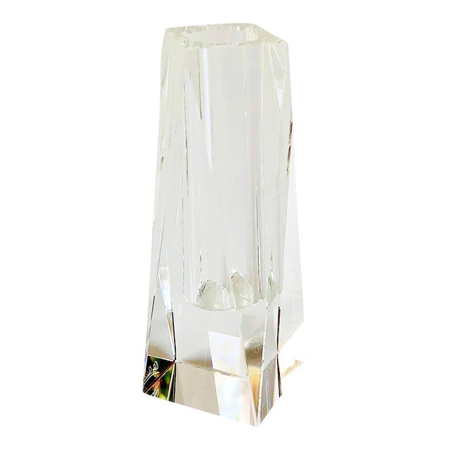 Crystal Bud Vase by Oleg Cassini Chairish