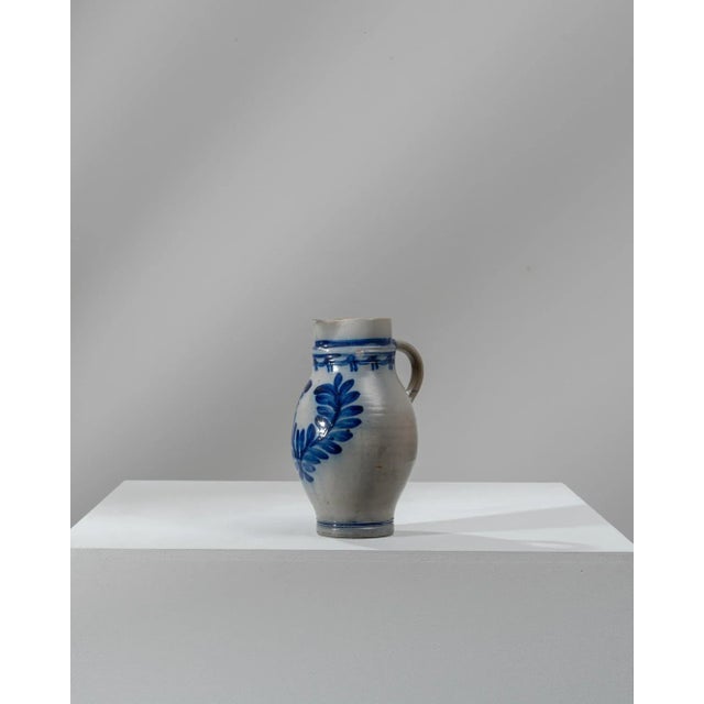 Traditional 1900s Belgian Ceramic Jug For Sale - Image 3 of 9