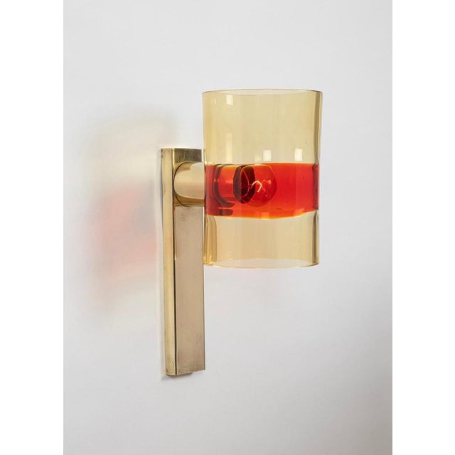 Glass Wall Lights attributed to Flavio Poli for Seguso, 1968 For Sale - Image 7 of 13
