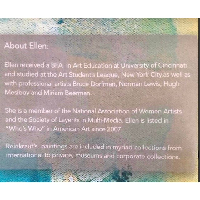 2020s Elephant Wisdom Mixed Media by Ellen Reinkraut, Framed For Sale - Image 5 of 6