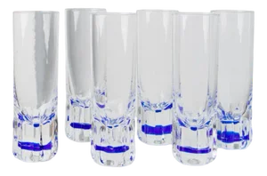 Vintage Drinking Glasses, Italy, 1980s, Set of 6