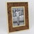 Mid-Century Modern Mid Century Montagnani Italy Metal and Walnut Wood Picture Frame For Sale - Image 3 of 8