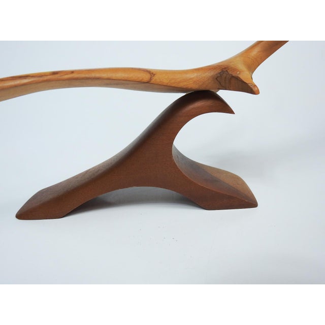 Mid 20th Century Mid 20th Century Hand Carved Wood Seagull Sculpture For Sale - Image 5 of 6