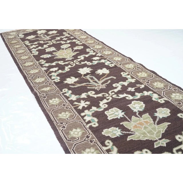Textile Sumak Runner 2'6'' X 10'0" For Sale - Image 7 of 10