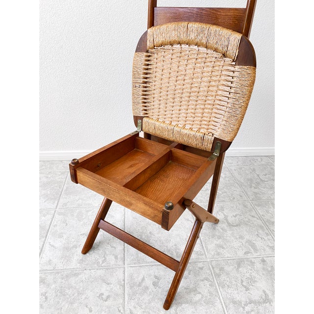 Mid Century Modern Danish Men's Valet Butler Chair in the Style of Hans Wegner Chairish