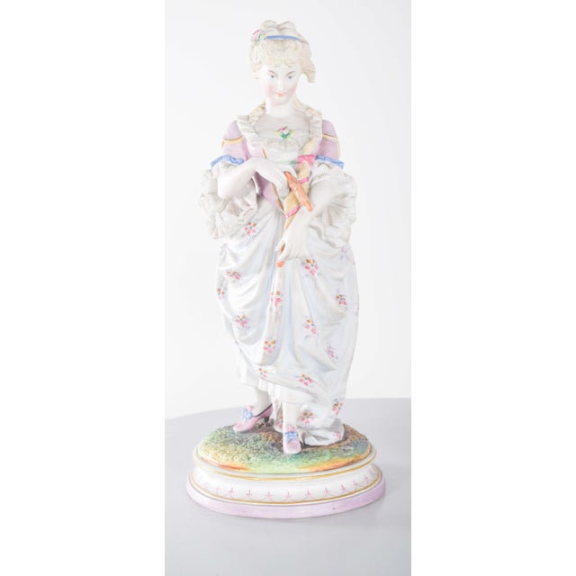 Dresden Porcelain Sculptures, 1910, Set of 2 For Sale - Image 10 of 17