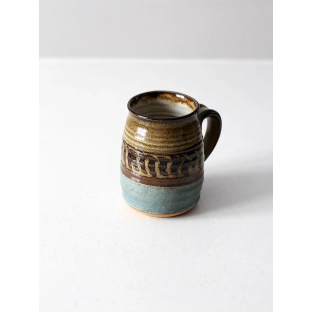 Vintage Studio Pottery Mug For Sale - Image 10 of 13