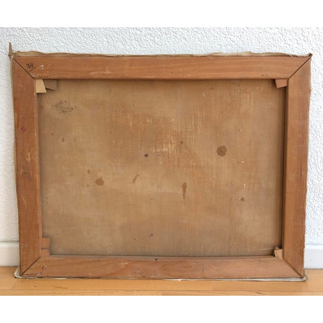 René Martin, Paysage d'automne et vue sur le lac, 1930, Oil on Canvas For Sale - Image 7 of 8