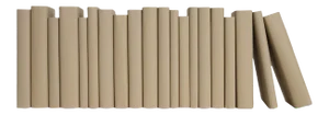 Decorative Books - Sandstone Paper Wrapped Books - Tan Books By The Foot