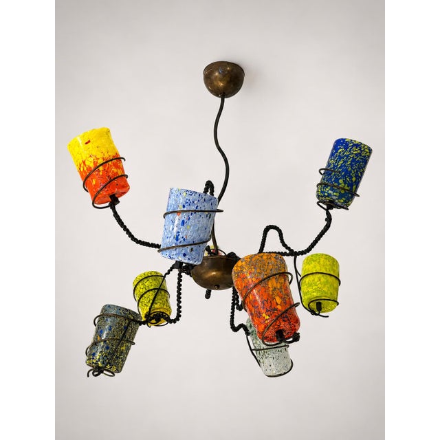 Gotodario/9 Ceiling Lamp by Barovier & Toso, Murano, 1990s For Sale - Image 4 of 7