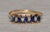 Gold The Pranjip: Marquise Sapphire and Diamond Ring in Yellow Gold For Sale - Image 8 of 10