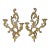 Hollywood Regency Style Syroco Gold Double Armed Sconces- a Pair For Sale