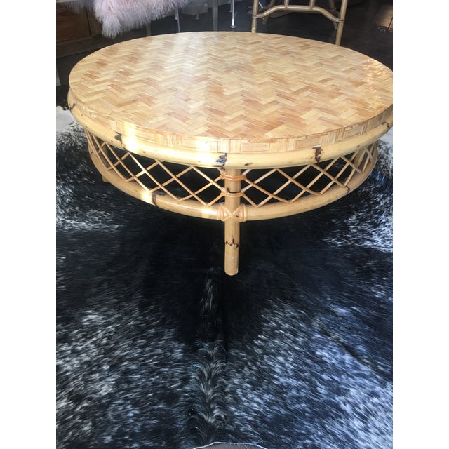 Bamboo Coffee Table Chairish