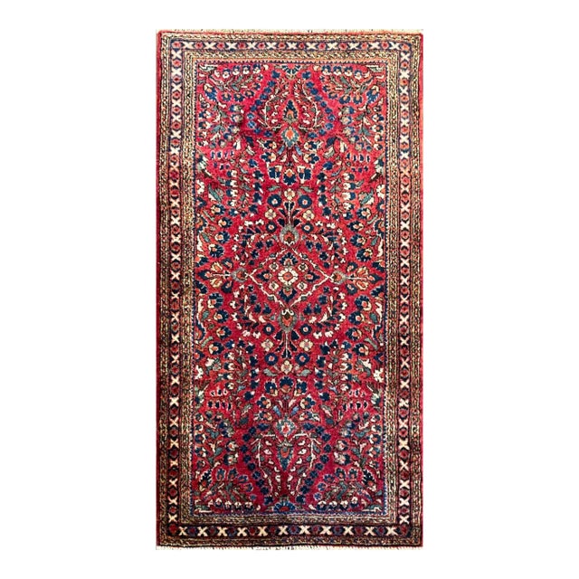 Antique Persian Sarouk Rug For Sale