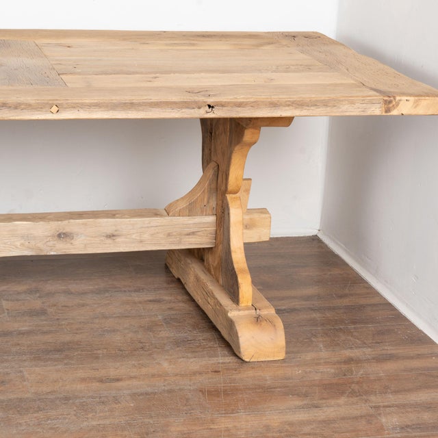 Large Bleached French Oak Dining Table For Sale - Image 12 of 13