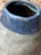 Vintage Blue and Gray Ceramic Vase For Sale - Image 10 of 12