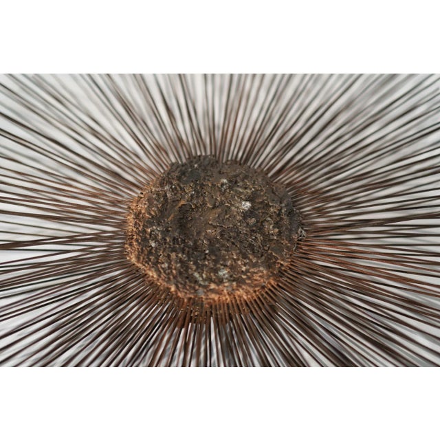 Industrial Metal Alloys Sunburst Wall Sculpture, Circa 1970s For Sale In New York - Image 6 of 7