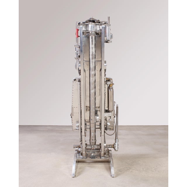 Martin-Baker Mk2 Ejection Seat, Polished Aluminum, Mid-Century Art For Sale - Image 18 of 18
