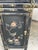 Black 1920s Chinoiserie Three Piece Black Lacquer Desk With Hard-Stone Inlay For Sale - Image 8 of 12