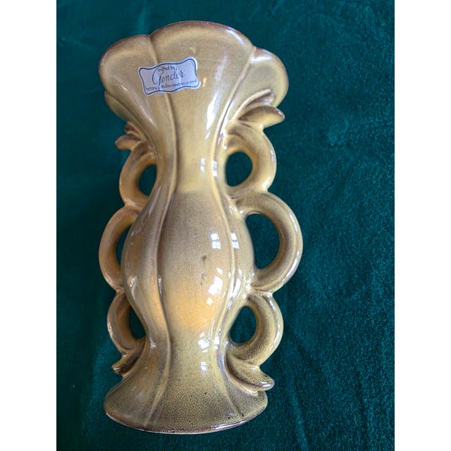 Gonder Pottery Mid-Century Gonder Ceramic Vase For Sale - Image 4 of 11