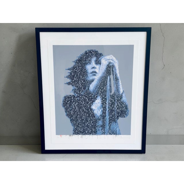 Mike Edwards, Alchemy of Words (Patti Smith), Typographic Portrait, Signed Limited Edition For Sale - Image 10 of 13