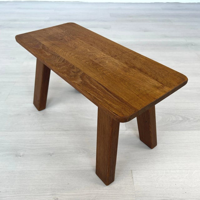 Brutalist Dutch Oak Coffee Table For Sale In New York - Image 6 of 8