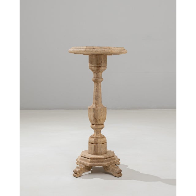 1890s French Baroque Revival Oak Pedestal Table For Sale - Image 18 of 18