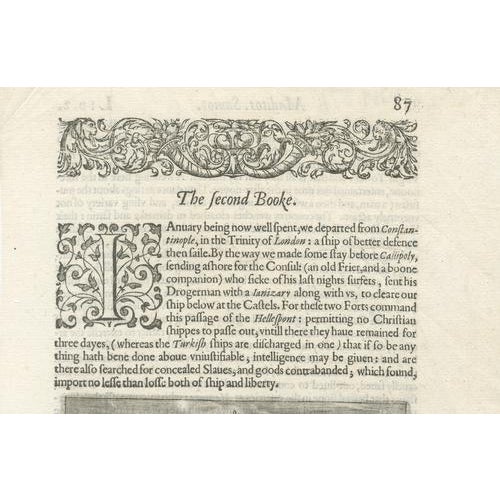 17th Century Dardanelles & Hellespont View by George Sandys, 1621 For Sale - Image 5 of 9