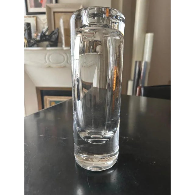 Vase Peill and Putzler in crystal signed from the 70s. This piece has an attribution mark, I am sure that it is completely...