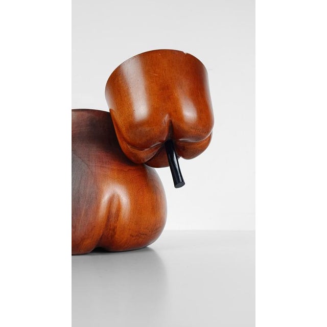 Mid-Century Fruitwood Pear Tea Caddy, 1930s For Sale - Image 12 of 18