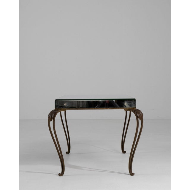 Red 19th Century France Red Metal Coffee Table For Sale - Image 8 of 11