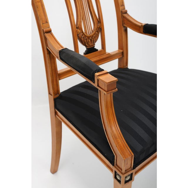 Beige Classicist Style Dining Chairs, 1890s, Set of 12 For Sale - Image 8 of 18