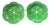 Set of 2 New Green Bordallo Pinheiro Discontinued 9" Cabbage Luncheon Plates After Dodie Thayer For Sale