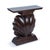 Hollywood Regency Style Carve Wood & Composition Shell Form Console Table For Sale - Image 4 of 6