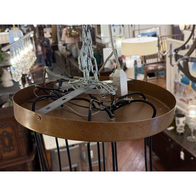 Jonathan Browning Studios Style Ten-Light Pendant Chandelier For Sale - Image 11 of 12