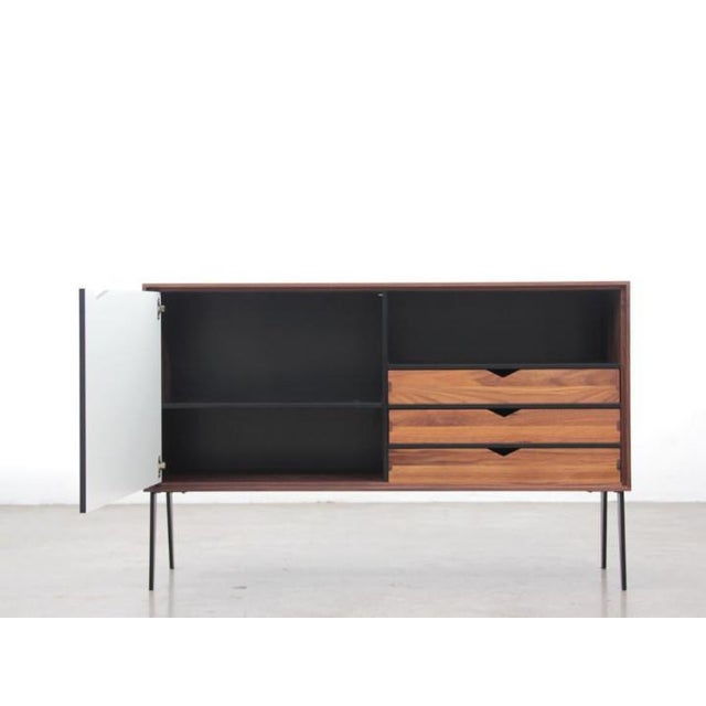 Scandinavian Model S2-51 Sideboard in Walnut For Sale - Image 3 of 14