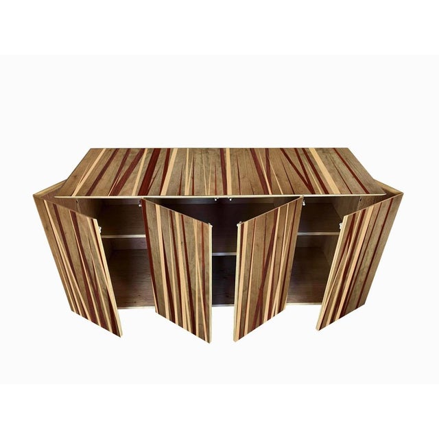 Wood Tarsia TS2 Sideboard by Mascia Meccani for Meccani Design For Sale - Image 7 of 13