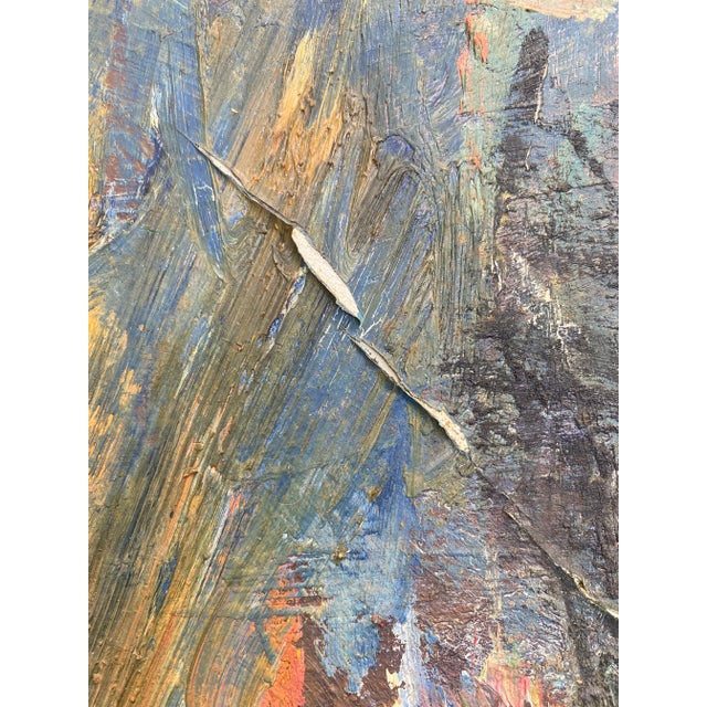 Abstract Vintage Original Figurative Abstract Painting, Warren Fischer 1999 For Sale - Image 3 of 6