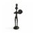 Vintage African Tribal Musician Figurines Cast Iron Metal Sculptures Set of 3 For Sale - Image 4 of 7