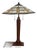 Stickley Slag Glass Arts & Crafts Mission Oak Table Lamp For Sale