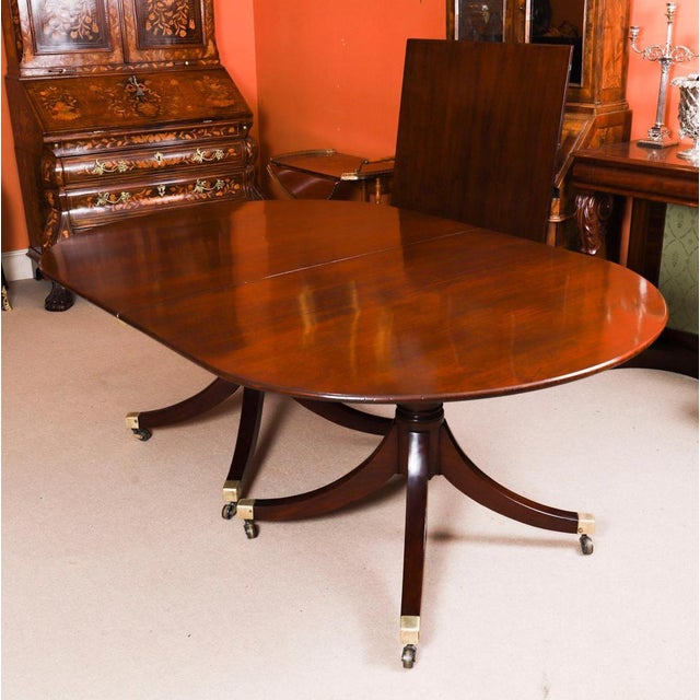 Antique George III Regency Dining Table and Dining Chairs, 18th Century, Set of 11 For Sale - Image 5 of 18