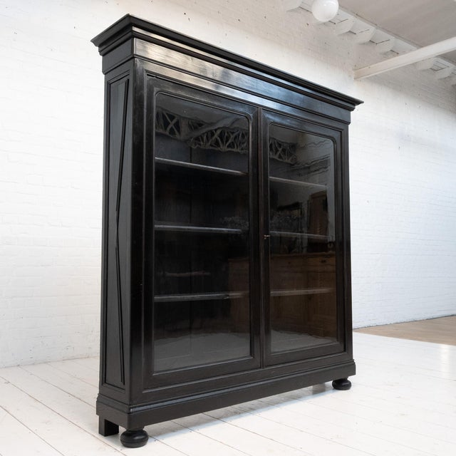 Napoleon III Style 2-Door Display Cabinet, France, 14th Century For Sale - Image 11 of 11