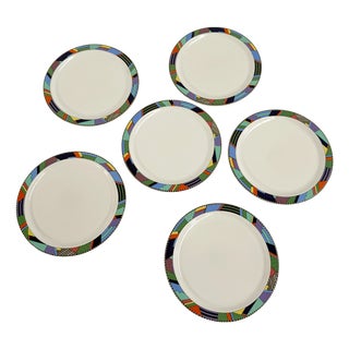 Plates by Barbara Brenner for Rosenthal, 1990s, Set of 6 For Sale
