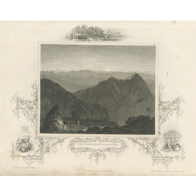 Beige After Thomas Cole, View from Mount Washington, 1850, Engraving For Sale - Image 8 of 8
