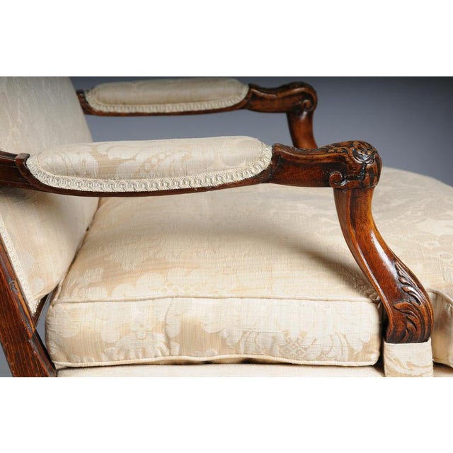 20th Century Louis XV French Oak Armchair For Sale - Image 9 of 18