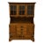 Ethan Allen Heirloom Nutmeg Maple 48" Buffet W. Display Hutch 10-6007 / 10-6016 For Sale
