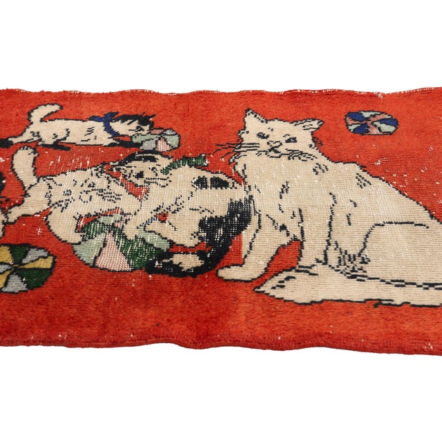 Contemporary Vintage Turkish Sivas Rug, 02'08 X 04'01 For Sale - Image 3 of 10