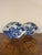 Antique Japanese Blue and White Fan Shaped Imari Dishes, 1900, Set of 2 For Sale - Image 3 of 7