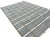 Handmade Cotton Vegetable Dyed Rug, Gray, White and Olive Green Windowpane Checked Dhurrie-6'x9' For Sale - Image 10 of 11