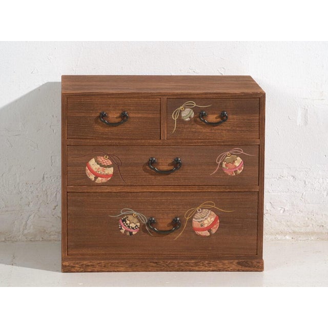 Small Japanese Paulownia Drawer Cabinet For Sale - Image 5 of 12